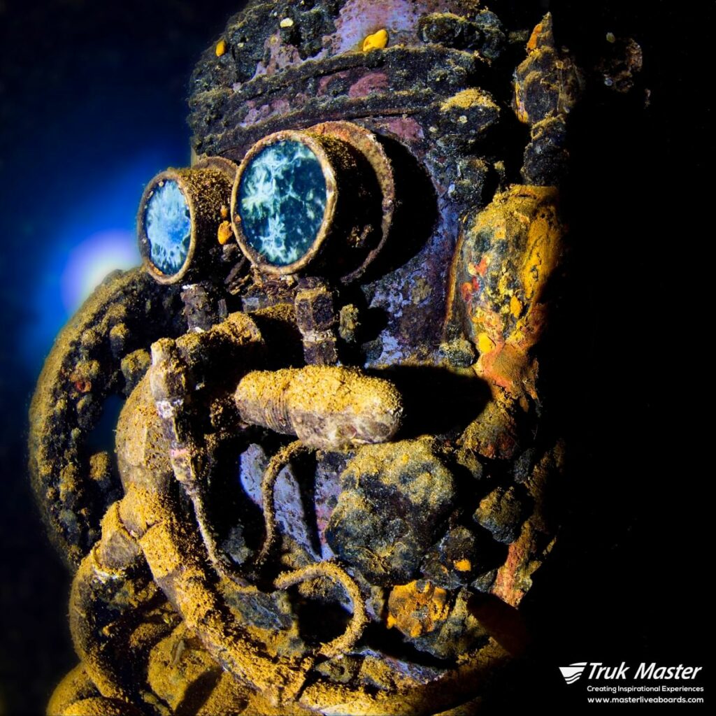 R2D2 air compressor inside Fujikawa Maru Truk Lagoon