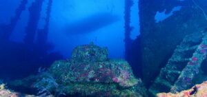 Enter inside the Nippo Maru Wreck