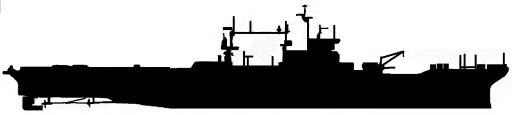 USS Saratoga profile drawing