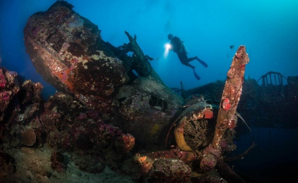 Mavis plane wreck in Solomons