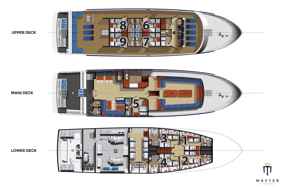 Deck plan - Galapagos Master