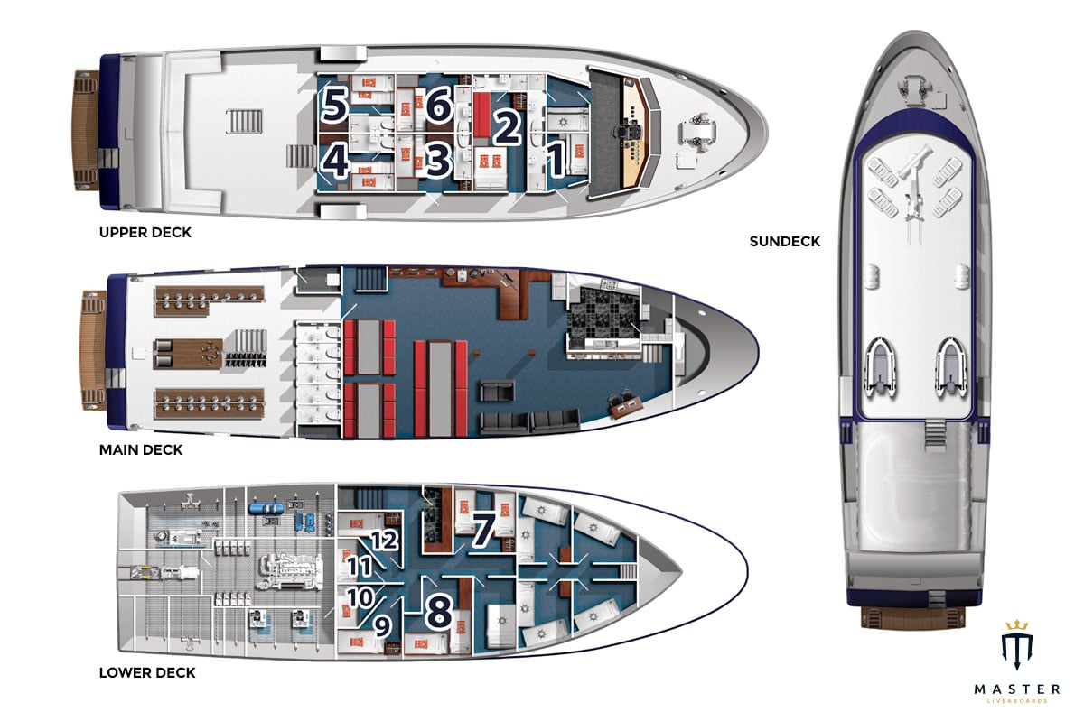 Pacific Master Deck plan