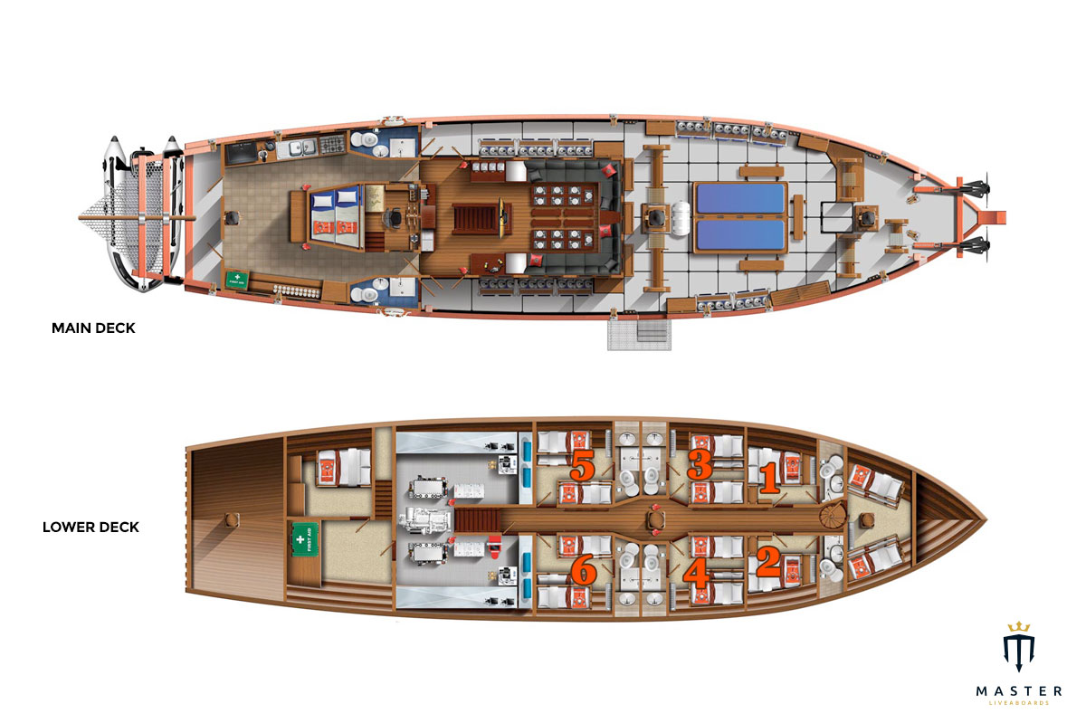 Deck plan - the Junk