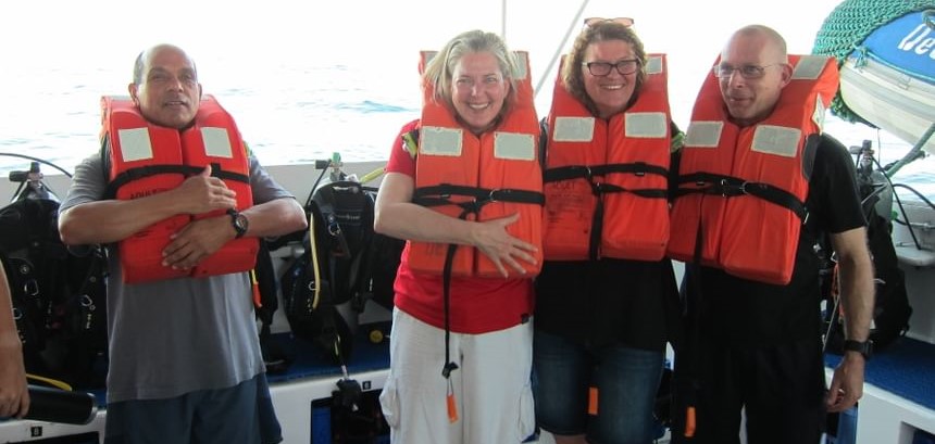 Muster drill aboard Galapagos Master