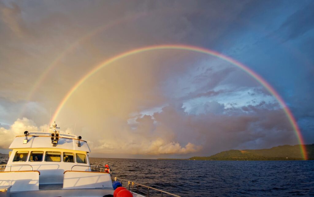 The rainbows of Truk lagoon by Martin Cridge