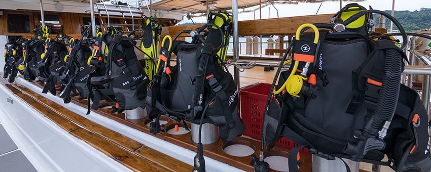 Do you need to make equipment part of your packing  on a diving liveaboard?