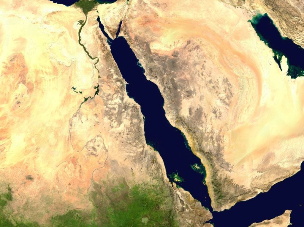 Sat map of the Red Sea