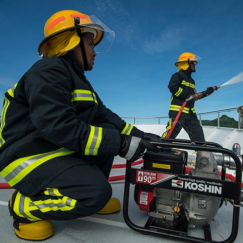 Fire training aboard Solomons Master